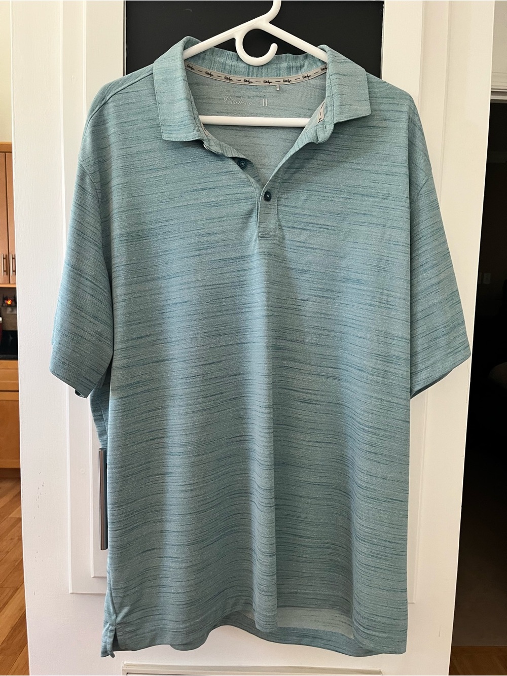 Walter Hagen Short-Sleeve Polo in Light Teal